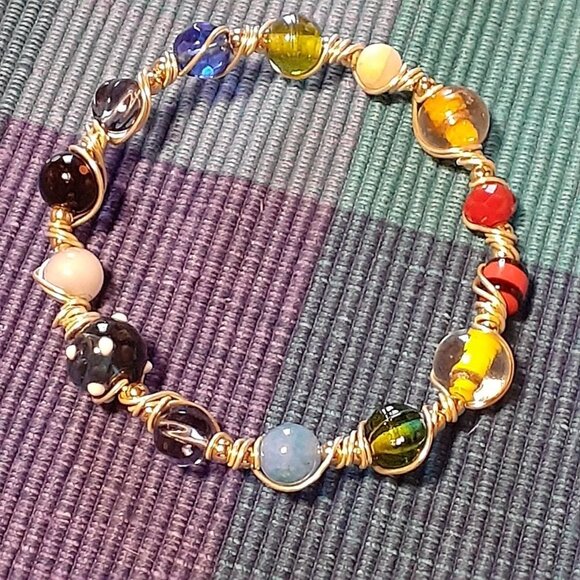 Handmade Wire Wrapped Bracelets - Picture 1 of 4